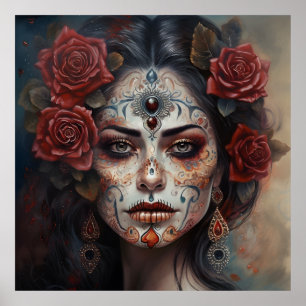 Dia de los Muertos Dag van de Dode Kunst Poster
