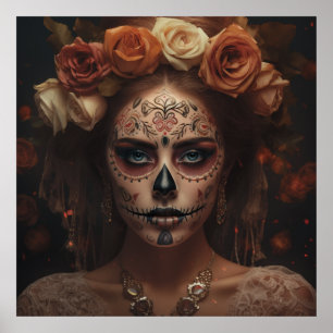 Dia de los Muertos Dag van de Dode Kunst Poster
