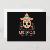 Dia De Los Muertos Dag van de Dode Mexicaanse sche Briefkaart (Voorkant / Achterkant)