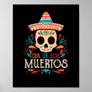 Dia De Los Muertos Dag van de Dode Mexicaanse sche Poster