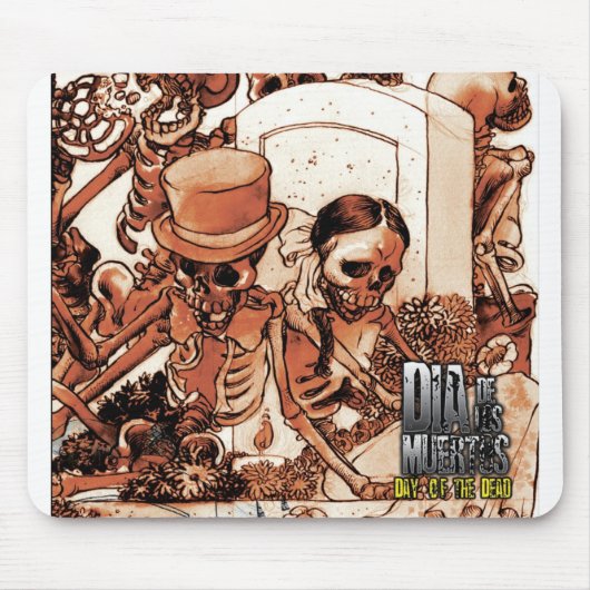 Dia de los Muertos - Dag van de dode Mousepad Muismat (Voorkant)