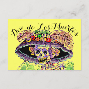 Dia de Los Muertos Dag van de Dode Uitnodigingen