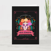 Dia de los muertos dag van de doden kaart (Voorkant)