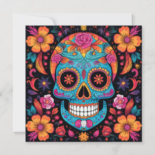 Dia de los Muertos (Dag van de Doden) Zwart Kaart