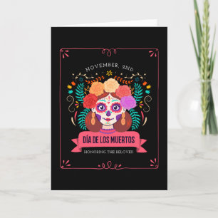Dia de los muertos dag van de dood kaart