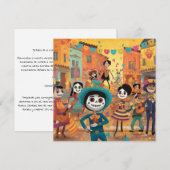 Dia de los Muertos, Dans van het Papel Mâché Kaart (Voorkant / Achterkant)