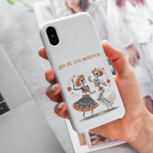 Dia de los Muertos dansende skeletten aanpasbaar iPhone 11 Hoesje