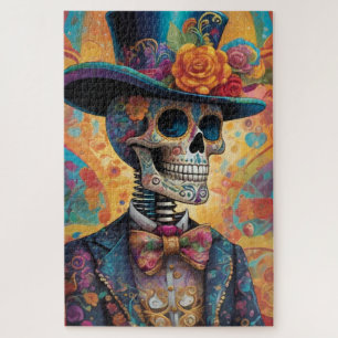 Dia de los Muertos Dapper Skelet Legpuzzel