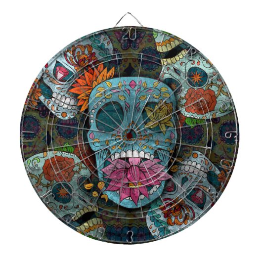Dia De Los Muertos Dartbord (Voorkant)