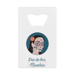 Día de Los Muertos Day of the Dead Kredietkaart Flessenopener