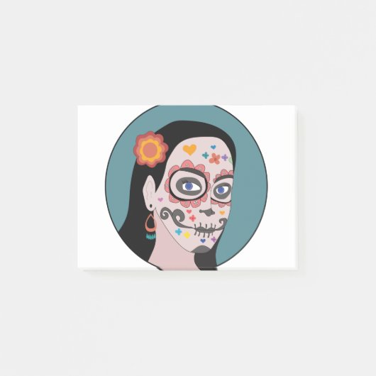 Día de Los Muertos Day of the Dead Post-it® Notes (Voorkant)