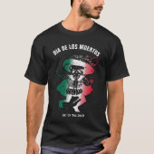 Dia de los Muertos Day of The Dead Skeleton Knight T-shirt (Voorkant)
