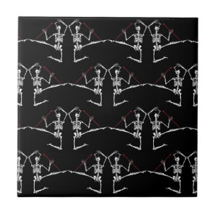 Dia de Los Muertos Day of the Dead trivet Tile Tegeltje