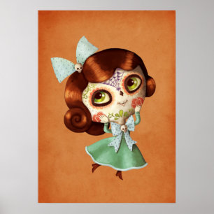 Dia de Los Muertos  Doll Poster