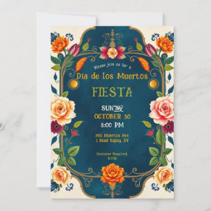 💀🎉Dia de los Muertos Feest Na het Leven Kaart