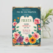 💀🎉Dia de los Muertos Gilded & Gone: Kaart (Staand voorkant)