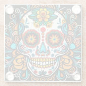 Dia de los Muertos Glazen Onderzetter (Achterkant)