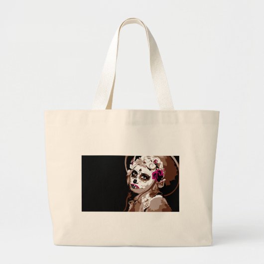 dia de los muertos grote tote bag (Voorkant)