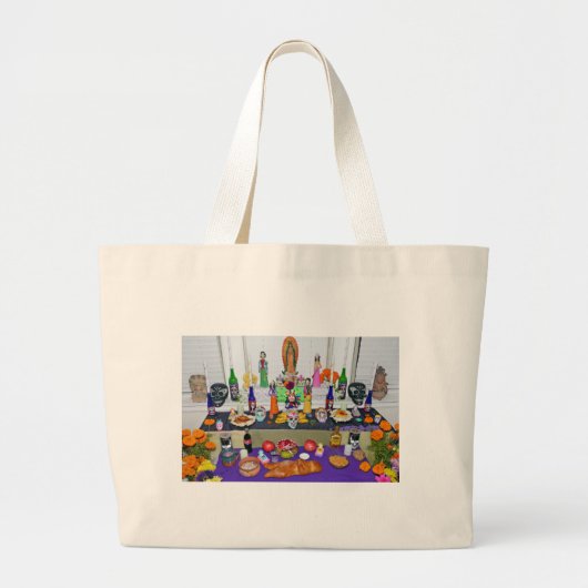 Dia de los Muertos Grote Tote Bag (Voorkant)