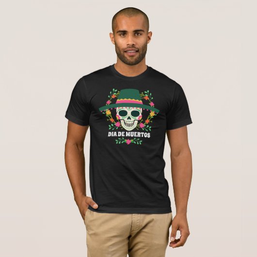 Dia de los Muertos Halloweenfeest | Shirts (Voorkant volledig)