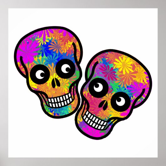 Dia De Los Muertos - Happy Couple Poster (Voorkant)