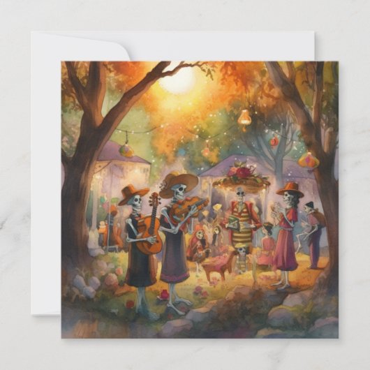 "Dia de los Muertos", Harmonie op het kerkhof Kaart (Voorkant)