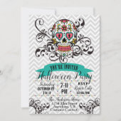 Dia de los Muertos Invitation Kaart (Voorkant)