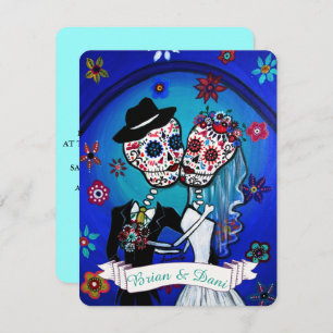 Dia de Los Muertos Invitation Kaart