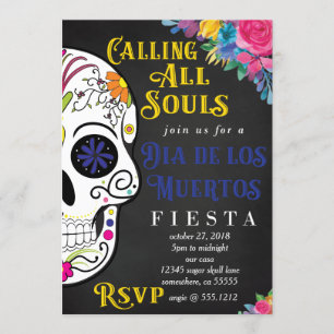 DIA DE LOS MUERTOS INVITE KAART