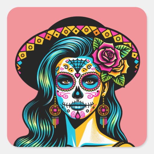 Día de los Muertos Jour des Stickers Morts (Devant)