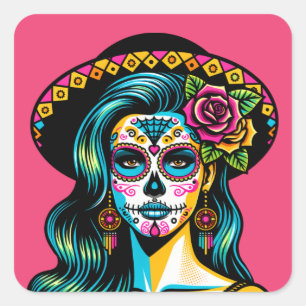 Día de los Muertos Jour des Stickers Morts