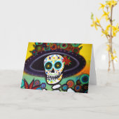 DIA DE LOS MUERTOS KAART (Gele Bloem)