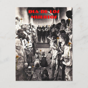 DIA DE LOS MUERTOS MACABRE MUMMY MUSEUM INVITATIE KAART