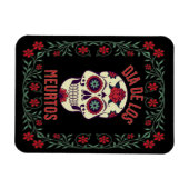 Dia de los Muertos Magnet crâne de sucre (Horizontal)