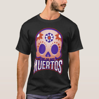Dia de los muertos Modern colourful Skull T-shirt