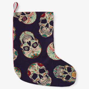 Dia de los muertos naadloos met suikersku kleine kerstsok