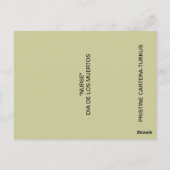 DIA DE LOS MUERTOS NURSE BRIEFKAART (Achterkant)