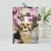 Dia de Los Muertos of Dag van de Dode Partij Kaart (Staand voorkant)