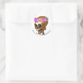 Dia de Los Muertos of Halloween Ronde Sticker (Tas)