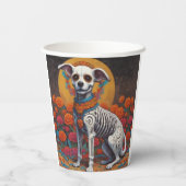 Dia De Los Muertos perro Papieren Bekers (Achterkant)