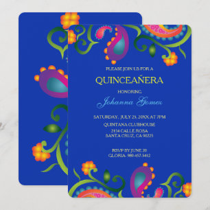 DIA DE LOS MUERTOS QUINCEAÑERA INVITATIE KAART
