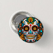 Dia de los Muertos Ronde Button 3,2 Cm (Voorkant /achterkant)