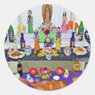 Dia de los Muertos Ronde Sticker
