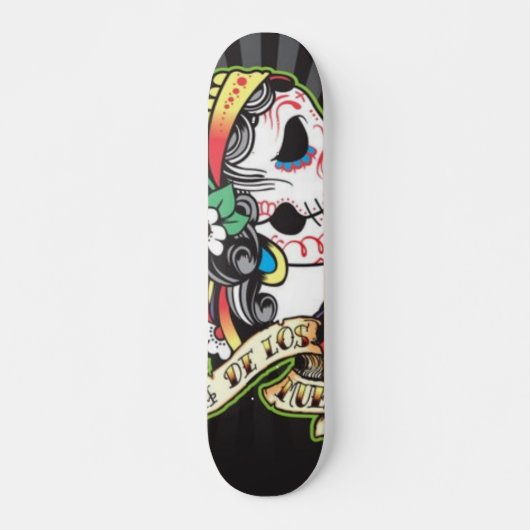 Dia de los Muertos Schaats Board Skateboard (Voorkant)