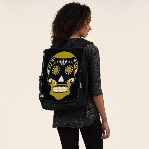 Día de los Muertos Schedel Print Rugtassen