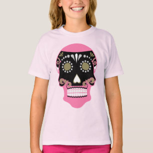 Día de los Muertos Schedel Print T-shirt
