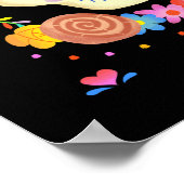 Día de los Muertos Schedelskelet Kunstprint Poster (Hoek)