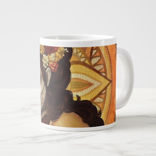 Dia De Los Muertos Sierkussen Extra Grote Beker (Voorkant rechts)