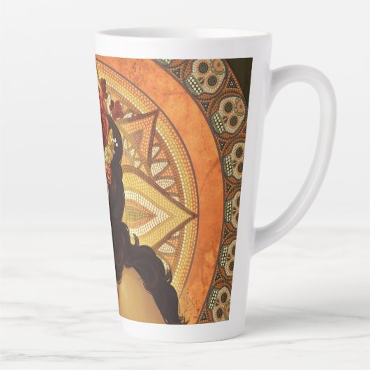 Dia De Los Muertos Sierkussen Latte Mok (Rechts)