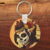 Dia De Los Muertos Sierkussen Sleutelhanger (Voorkant)